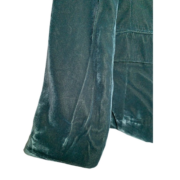 NWT a new day Women's Dark Green Velvet Blazer Jacket Size Small NEW - Picture 2 of 6